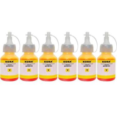 Imagem de Kit 6 Tintas Para Brother T420W T510W T520W T220 T710W T720DW MFC-T810