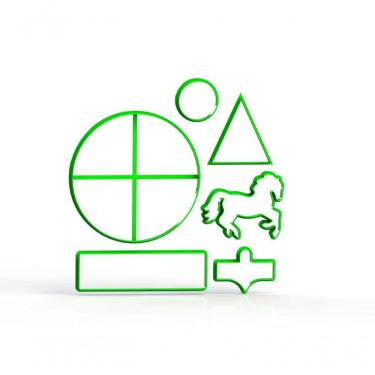 Imagem de Cortador Cavalo Carrossel 3d Tamanho 13 Cm