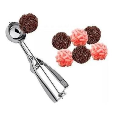 Imagem de 2X Colher Dosadora Brigadeiro/ Docinhos/ Sorvete/ Pão De Que