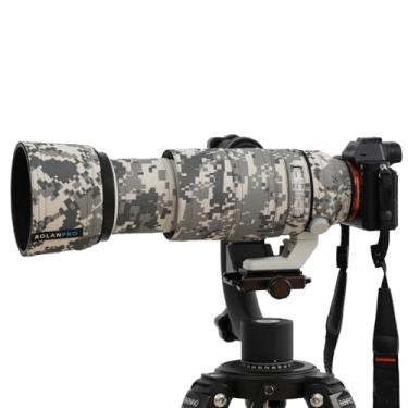 Imagem de ROLANPRO Capa de lente camuflada para Sony FE 100-400 mm f4.5-5.6 GM OSS Capa de proteção de lente - # UCP cinza camuflado à prova d'água