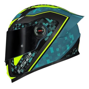 Imagem de CAPACETE LS2 FF358 CLASSIC S STRIKER AZUL COM VISEIRA FUMÊ-Unissex