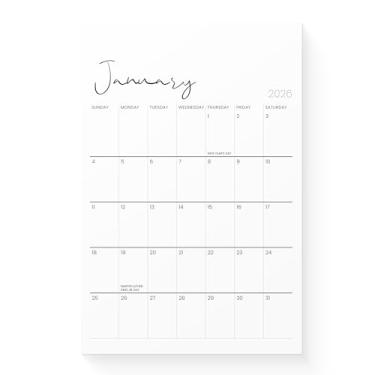 Imagem de Karto Calendário magnético para geladeira 2026 - vertical 15 x 23 cm de janeiro de 2026 a junho de 2027 - pequeno, versátil e fácil de planejar com ímã de calendário de geladeira estética - Cursivo