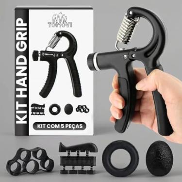 Imagem de Hand Grip Kit com 5 Peças Fortalecedor de Mão Exercitador Dedos e Punhos Exercício Fisioterapia Dedos Mãos TOMÓVI