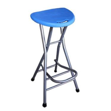 Imagem de XIZUNRU Banco de bar dobrável – Banqueta dobrável com estrutura de aço carbono para adultos com apoio para os pés - Banco dobrável durável e resistente para cozinha ao ar livre, loja, café