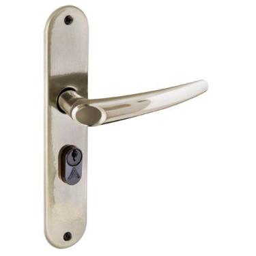 Imagem de Fechadura Entrada Espelho Bronze Latonado Joy Aliança - Aliança Metalú