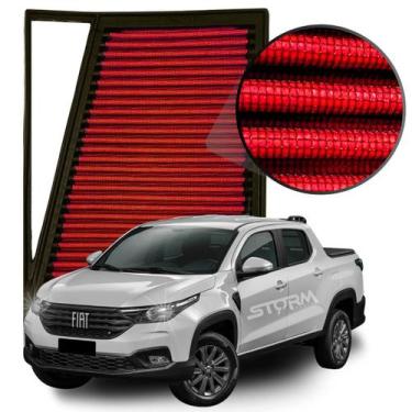 Imagem de Filtro Ar Esportivo Fiat Strada 1.3 Firely Ano 2020 A 2024 Volcano Plu