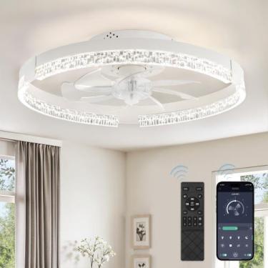 Imagem de Ventilador de teto LEDIARY 50cm Dimmable Light 6 Velocidades Branco