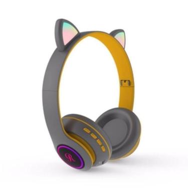 Imagem de Cat Ear Headphone Led Ct-66 Cor Amarelo