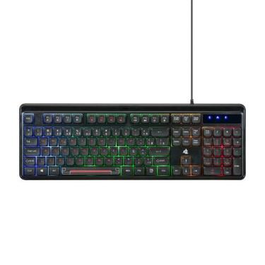 Imagem de Teclado Gamer Para Computador Led Rgb Usb Abnt2 Multimida - Knup