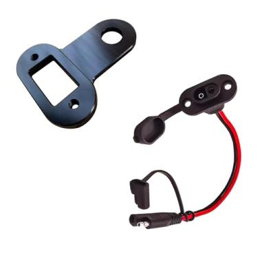 Imagem de Suporte de carregador de bateria de motocicleta, suporte de porta de carregamento oculto e suporte de cabo — compatível com Harley Road Glide FLTRX 2024-2025 e Street Glide FLHX e acessórios Road