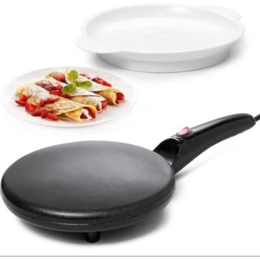 Imagem de Panquequeira Elétrica Antiaderente110v, para Panquecas, Omeletes e Tapiocas (Cores Aleatórias)