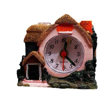 Imagem de Despertador Mini Castle Vintage House Resin Plastic 120g