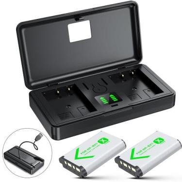 Imagem de Conjunto de bateria e carregador sevkumz NP-BX1 para câmeras Sony