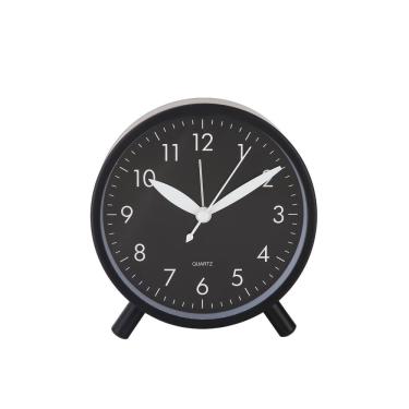 Imagem de Despertador: movimento de quartzo silencioso analógico preto moderno