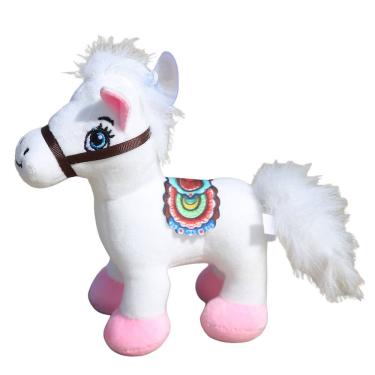 Imagem de Chaveiro Plush Pony White Horse 17 cm com ventosa