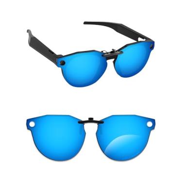 Imagem de Alphax Óculos de sol unissex polarizados com proteção UV para óculos inteligentes Oakley Meta-HSTN OW8002 51 mm - Opções, Azul