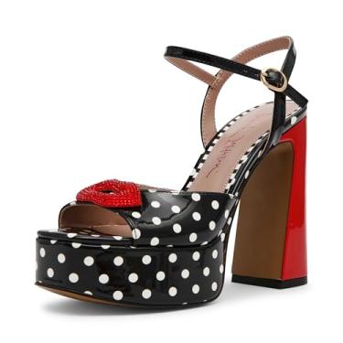 Imagem de Betsey Johnson Allyson feminino, Bolinhas brancas e pretas, 36