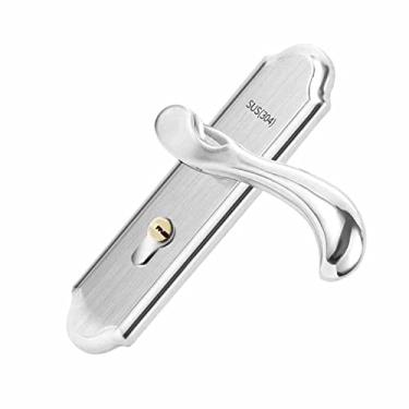 Imagem de Fafeicy Fechadura da Porta de Entrada Com Chave, Fechadura Dupla Silenciosa de Aço Inoxidável Com Direção Ajustável para Quartos e Hotéis