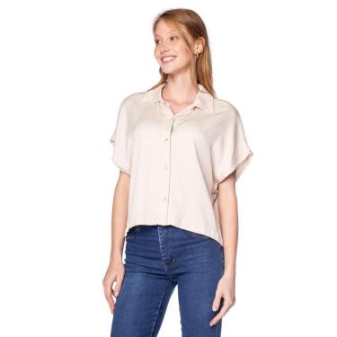 Imagem de Blusão Feminino Rovitex Romantic Canelado Bege-Feminino