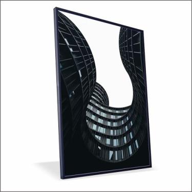 Imagem de Quadro Prédio Desconstruido Canvas Sem Vidro - Center Molduras, 20x20 