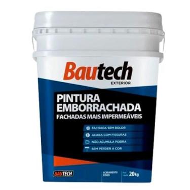 Imagem de Tinta Emborrachada Branca 20 Kilos - 22755/22723 - BAUTECH