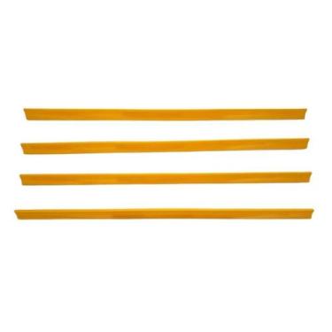 Imagem de Porta Etiqueta Bandeja Gondola Lx 92 Cm Amarelo Kit25 - Amapa