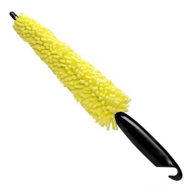 Imagem de Escova De Limpeza Para Roda De Moto, Carro E Bicicleta De 29cm Com Cab