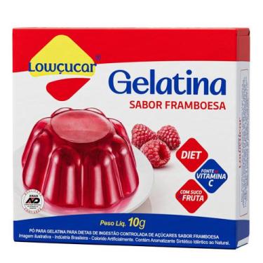 Imagem de Gelatina Lowçucar Sabor Framboesa 10G