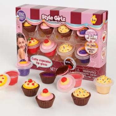 Imagem de Kit Maquiagem Infantil 8 Gloss Labial Hidratante Lavável Seguro para Meninas