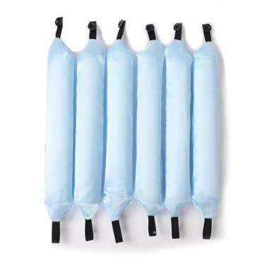 Imagem de Conjunto de 6 curlers para cabelo preguiçoso com botão rolos espuma tubo ondulação grande ferramenta curling