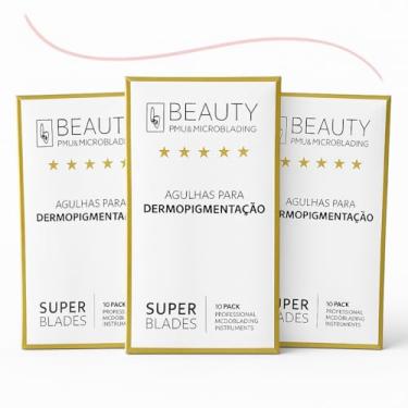 Imagem de 10 Lâminas Super Blade Lov beauty 18u 0.18mm Tebori