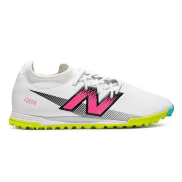 Imagem de Chuteira Society New Balance Furon Dispatch FG V7+ Unissex (Branco, BR, Adulto, Numérico, 38)