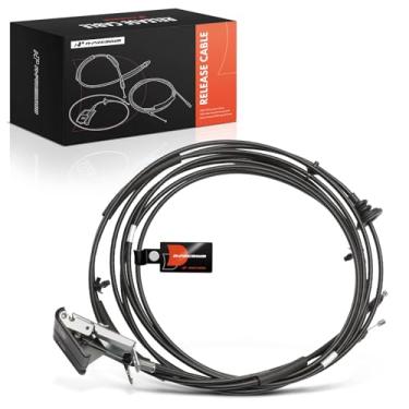 Imagem de A-Premium Cabo de liberação de trava do capô dianteiro com alça compatível com Nissan Altima 2013 2014 2015 2016 2017, 161 e 77,5 polegadas, conjunto de 2 peças