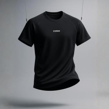 Imagem de Camiseta Masculina Dry Fit Raglan Manga Curta Academia Corrida UV50 Le