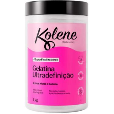 Imagem de Gelatina Ultradefinição Kolene Óleo de Rícino e Babosa 1kg