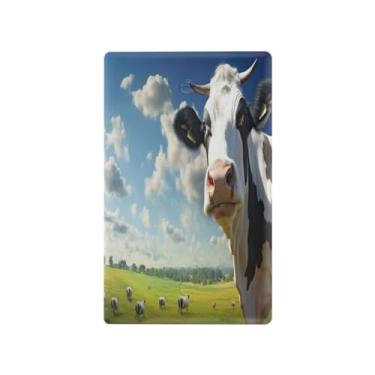 Imagem de Wassud Placa de cobertura para interruptor de luz, 1 capa de tomada em branco, placa de parede, flor, vaca, (4) decoração decorativa para casa, sala de estar, quarto