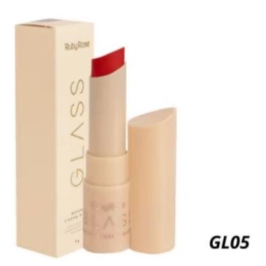 Imagem de Batom Creamy Matte Glass Ruby Rose Alta Cobertura Aveludado Acabamento