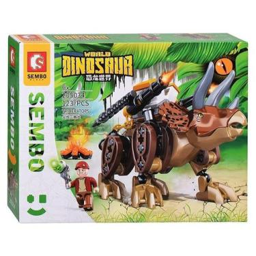 Imagem de Bloco de Montar da Sembo de Dinossauro com 150 Peças, Brinquedo de Mon