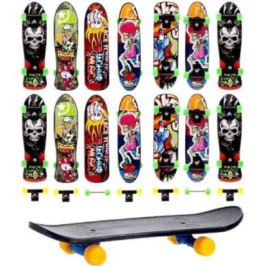 Imagem de Kit 15 Mini Skate Dedo Infantil Art Brink p/ Revenda Atacado, Skate de