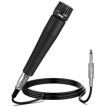 Imagem de Microfone Pyle PDMIC78 - Profissional Portátil Dinâmico Unidirecional com Filtro Pop e Cabo XLR de 4,5 m