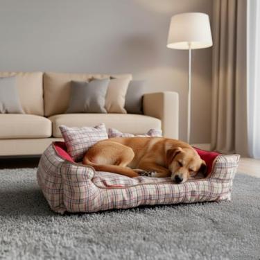 Imagem de Cama Pet Quadrada Gigante Ônix Impermeável – Máximo Conforto para Cães Grandes (Bella)