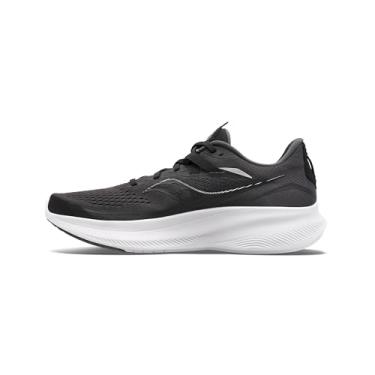Imagem de Saucony Tênis de corrida feminino Ride 15, Preto, branco, 41