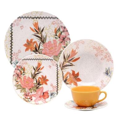 Imagem de Aparelho De Jantar 20 Peças Buque Tropical Oxford