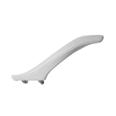 Imagem de Conjunto de puxador de couro para porta interna esquerda/direita do passageiro, compatível com BMW Série 5 F10 F11 F18 520i 523i 525i 528i 535i(Left Grey)