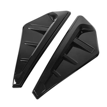 Imagem de aqxreight 2 Peças Pára-choque Dianteiro do Carro Lateral Fluxo de Ar Tampa de Ventilação Guarnição Preta Substituição para X5 G05 X5M F95 2019-2021 Pára-choque Profissional para Aparar um Alto Fluxo