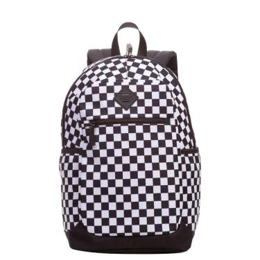 Imagem de Mochila Sestini Magic Xadrez PB Preto com Branco Grande
