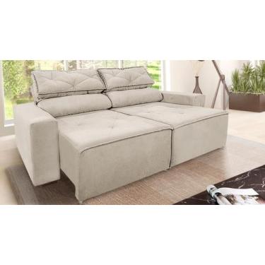 Imagem de Sofá retrátil e reclinável 2 lugares, 1,80m, com molas Bonnel e espuma