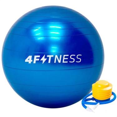 Imagem de Bola Yoga Suiça Pilates Abdominal Gym Ball 55Cm com Bomba - 4fitness, 