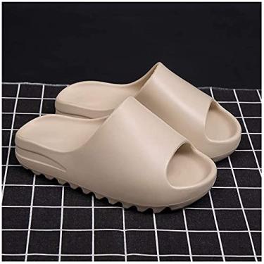 Imagem de KRASS Chinelos femininos EVA aumentar a sola grossa chinelos femininos verão casa dormitório sandálias e chinelos casal retro porto chinelos masculinos verão praia novo, bege, 40_41, Collector88
