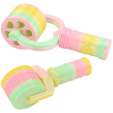 Imagem de Rolo de arte de diamante, ferramentas de alisador de rolo de pintura de diamante 5D, pacote com 2 ferramentas essenciais de bricolage para prensagem de pintura de pintura de strass acessórios (amarelo